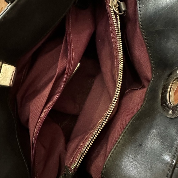 Coach Black and Silver Print Purse - Picture 9 of 12